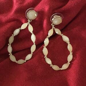 Shell pearl finish earrings